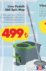 VİLEDA LİME PEDALLI 360 SPİN MOP VİLEDA LİME PEDALLI 360 SPİN MOP